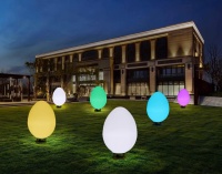 Светильник Яйцо 65х110 солнечная батарея, RGB